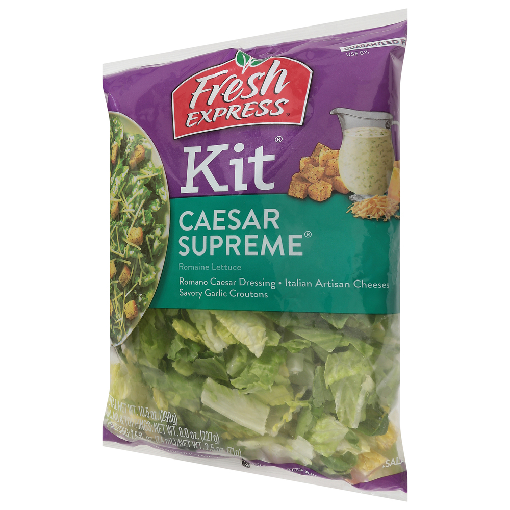 Fresh Express Salad Kit, Caesar SupremeFrontRightElevated