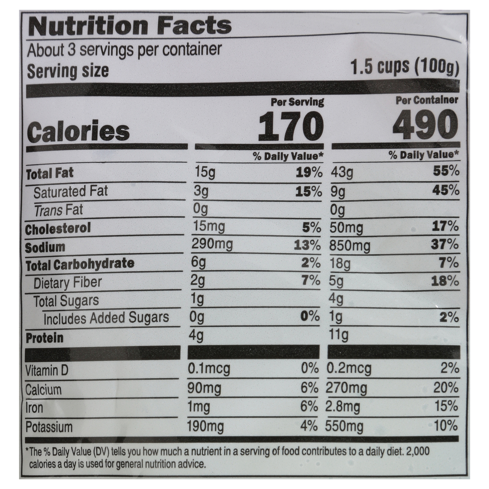 Fresh Express Salad Kit Caesar Supreme Nutrition Facts   10702158 Nutrition Facts 