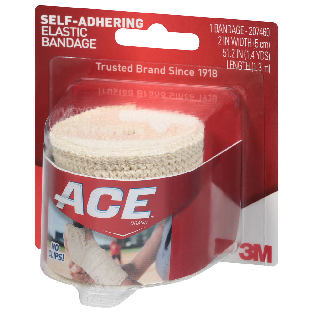 Ace Self Adhering Elastic Bandage 3M No Clips Pack Of 1 Ankle Elbow Knee - View #11