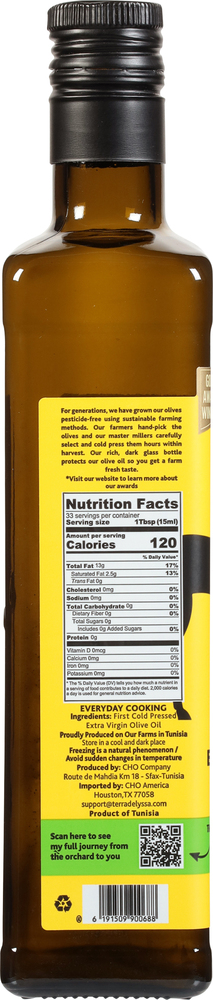 Terra Delyssa Olive Oil, Premium, Extra Virgin