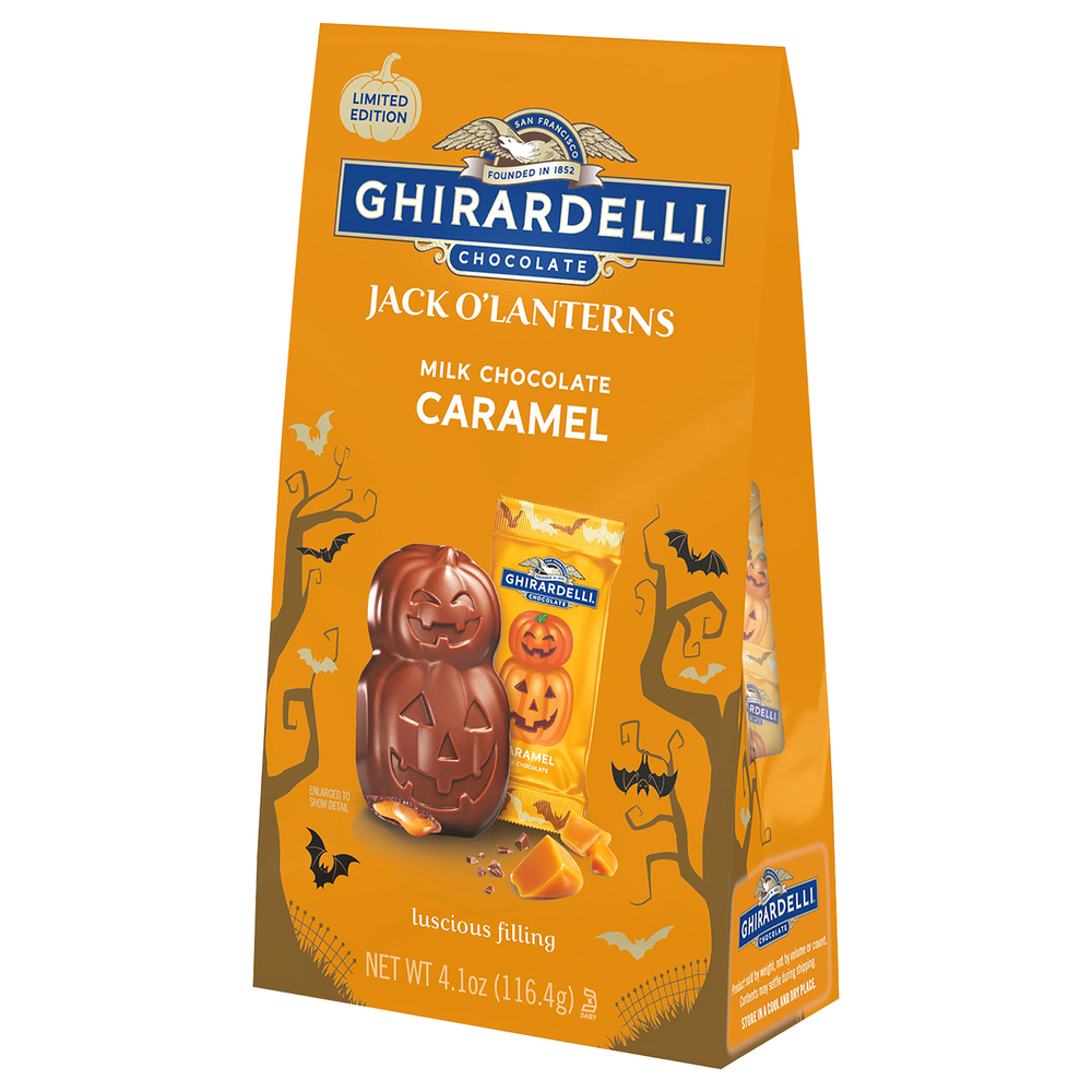 Ghirardelli Jack O'Lanterns Caramel Milk Chocolate