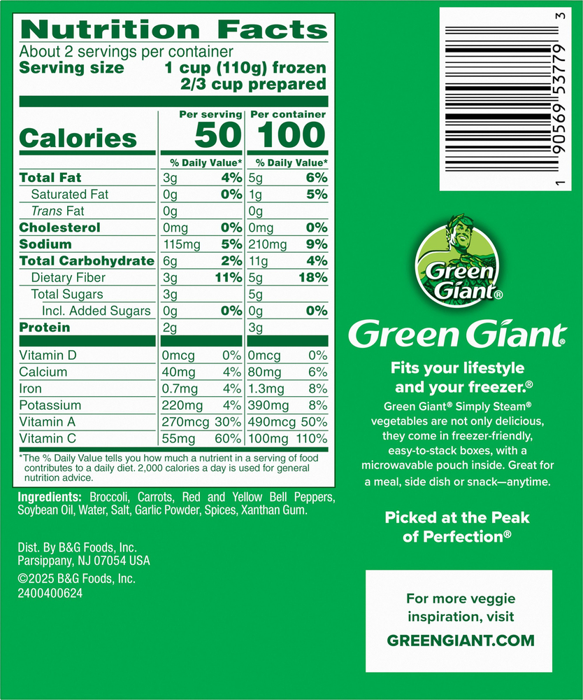 Green Giant Simply Steam Steam in Bag Broccoli, Carrots & Sweet