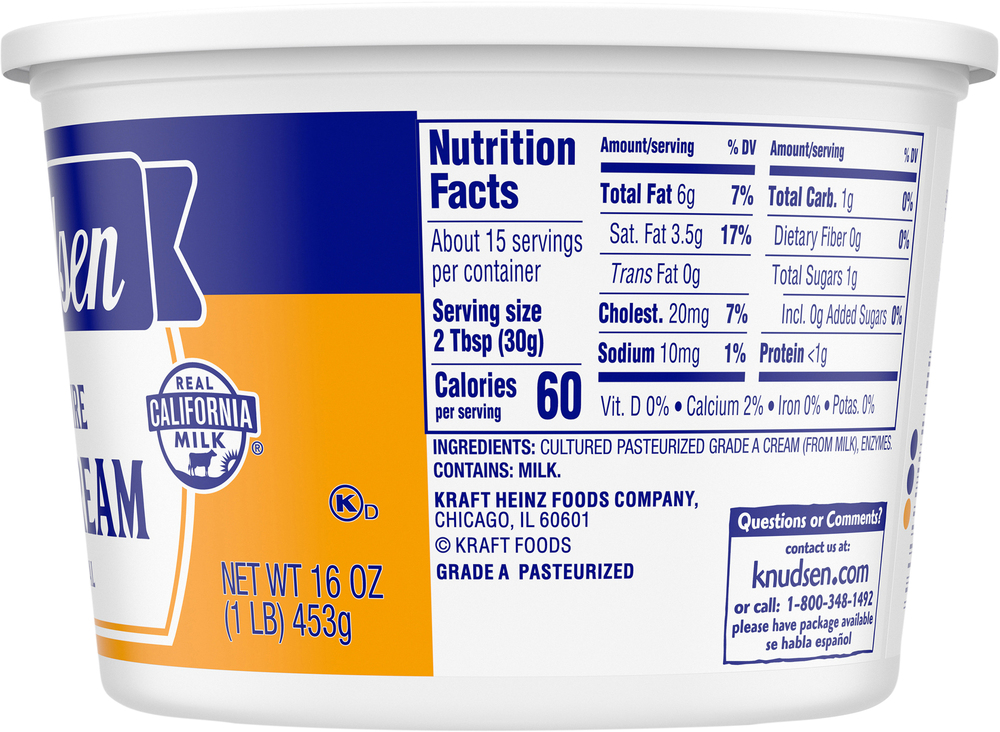 Knudsen Hampshire All Natural Sour CreamPlanogramRight