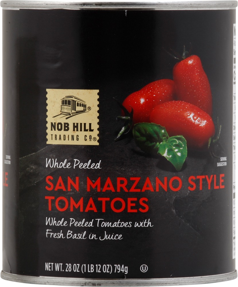 Nob Hill Trading Co. Whole Peeled San Marzano Style Tomatoes with