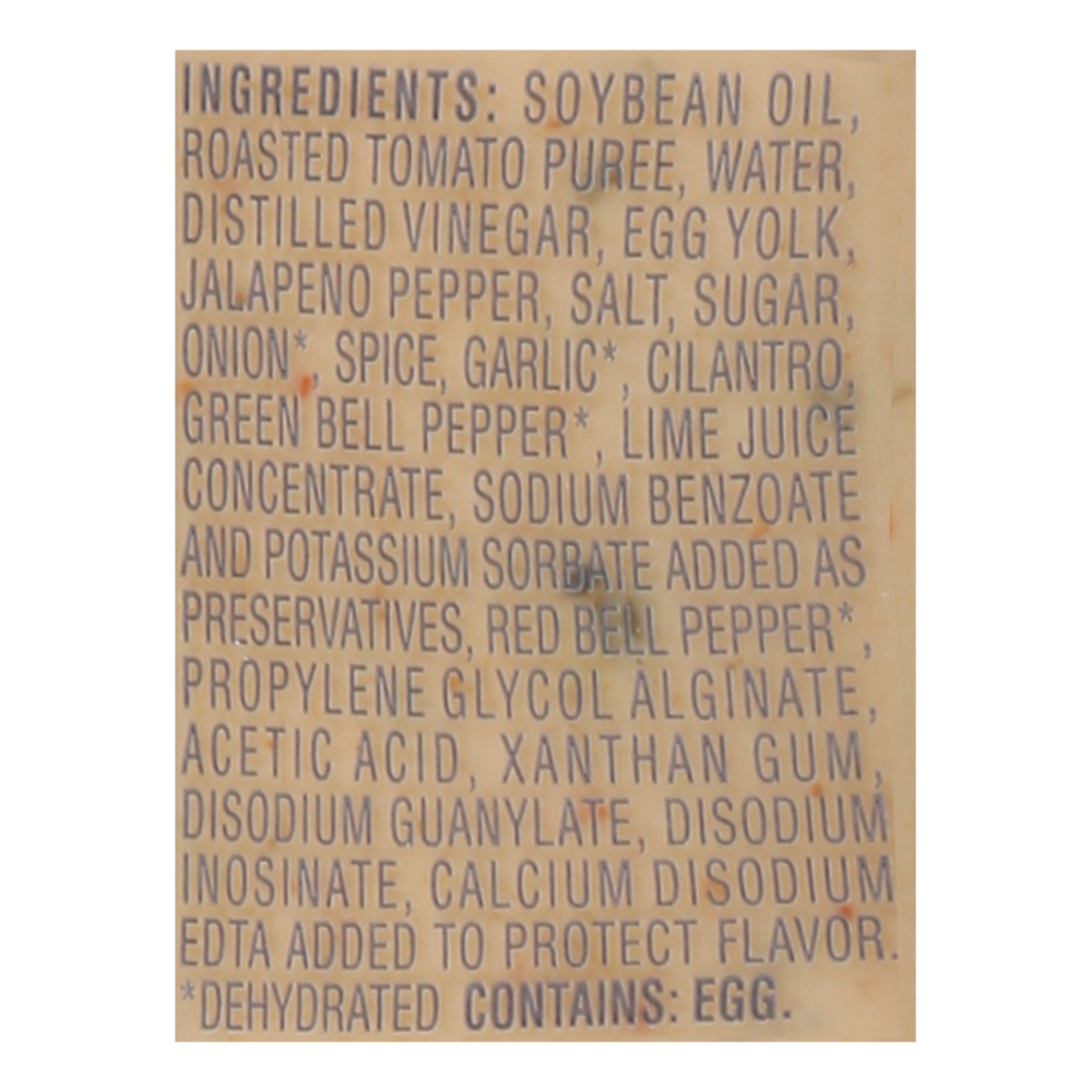 ChickFilA Dressing, Creamy SalsaIngredients