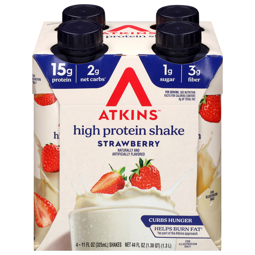 Atkins Strawberry High Protein Shake-Main