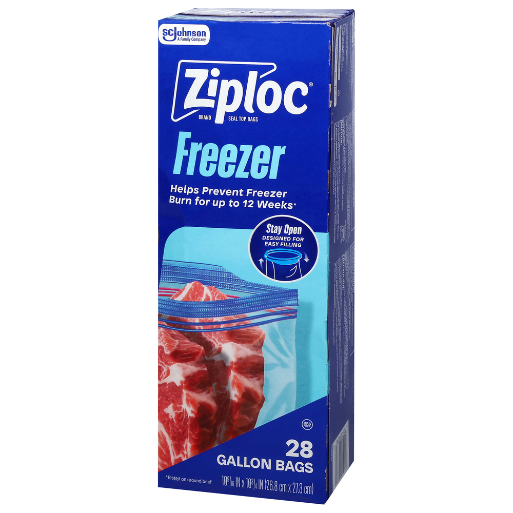 Ziploc Freezer Gallon Seal Top Bags