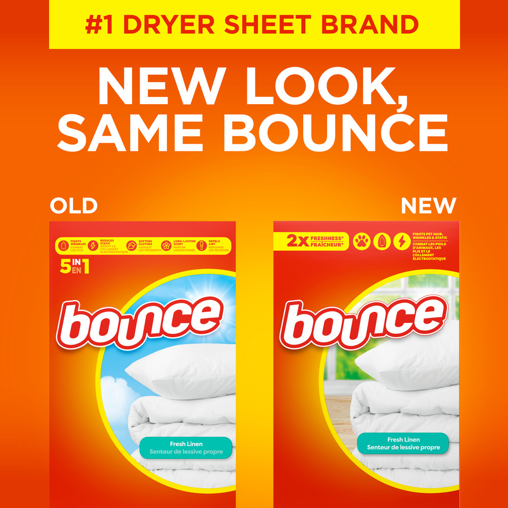 Bounce Dryer Sheets, Fresh Linen scent