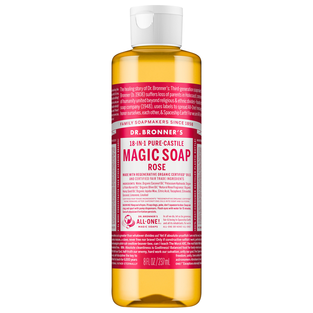 Dr. Bronner's 18-in-1 Pure-Castile Rose Magic Soap