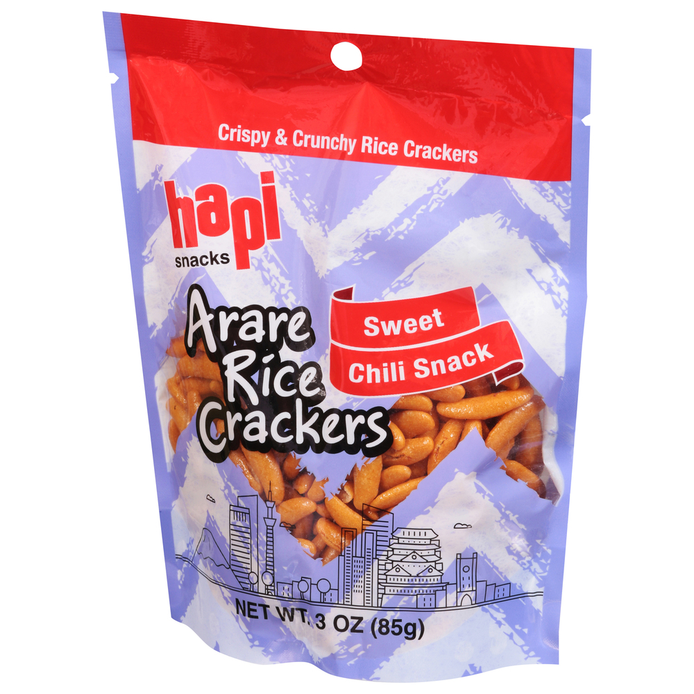 Hapi Snacks Rice Crackers, Arare