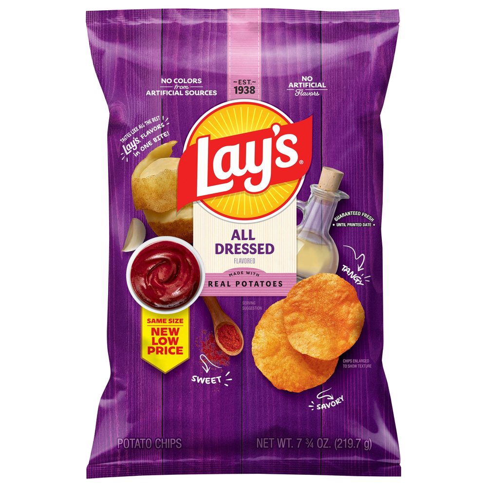 white christmas dresses President's Choice Loads Of All Dressed Rippled Potato Chips, 200g –  SipStop Direct main image 0