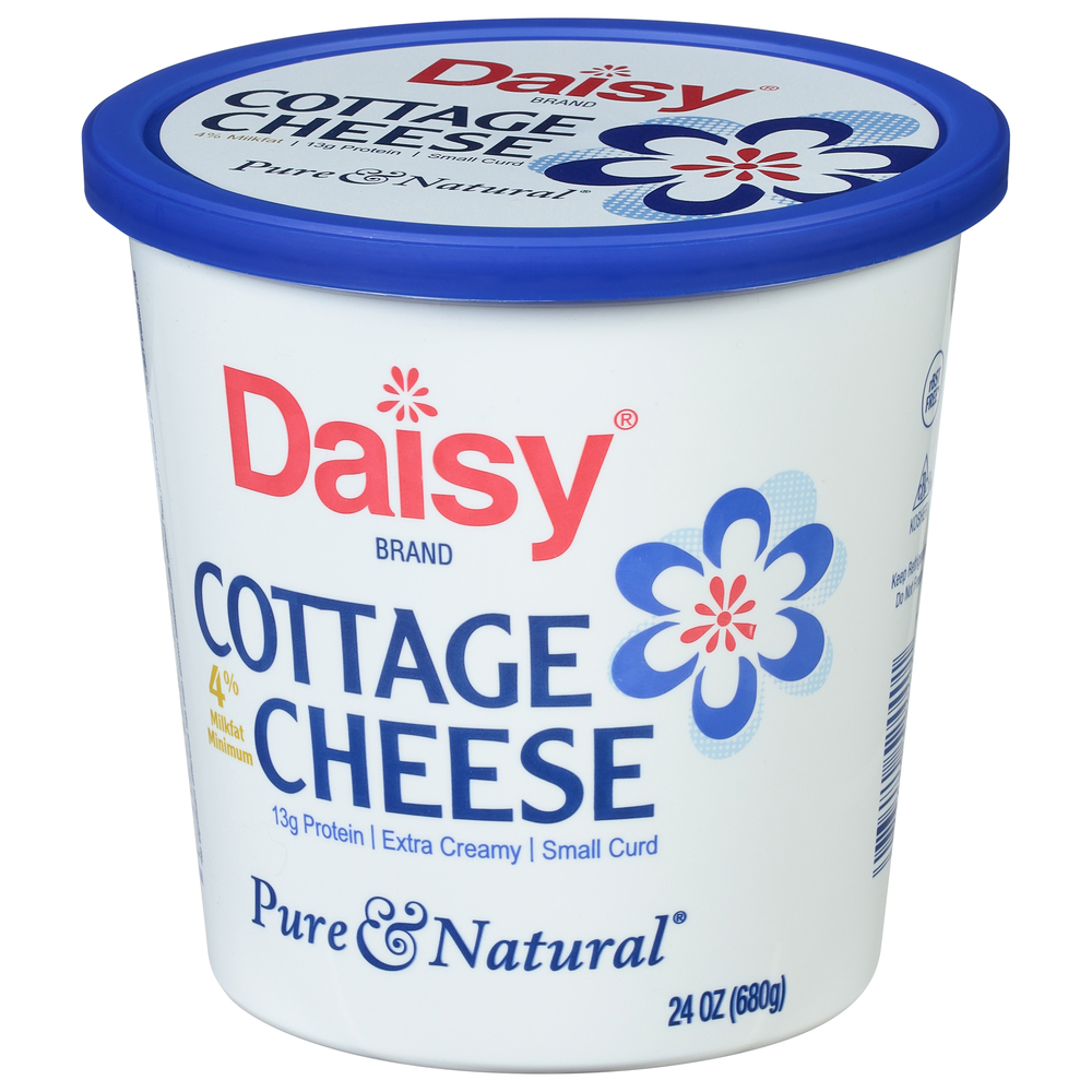 Daisy Pure & Natural Cottage Cheese, Small Curd, 4 Milkfat Minimum