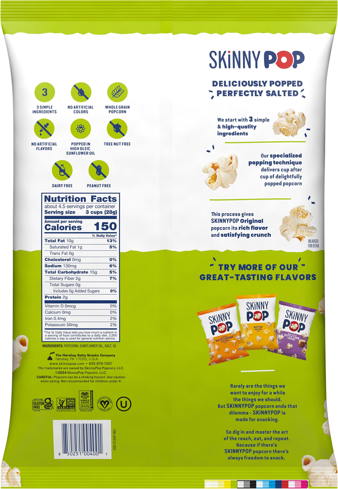 SkinnyPop PopcornPlanogramBack