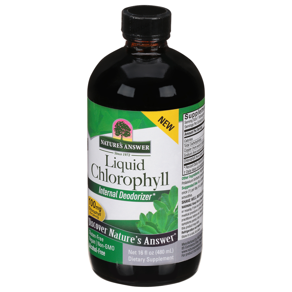 elfbar nachfüll pod läuft aus Liquid Chlorophyll (Natural Peppermint), 100 mg (per serving), 16 fl o main image 1
