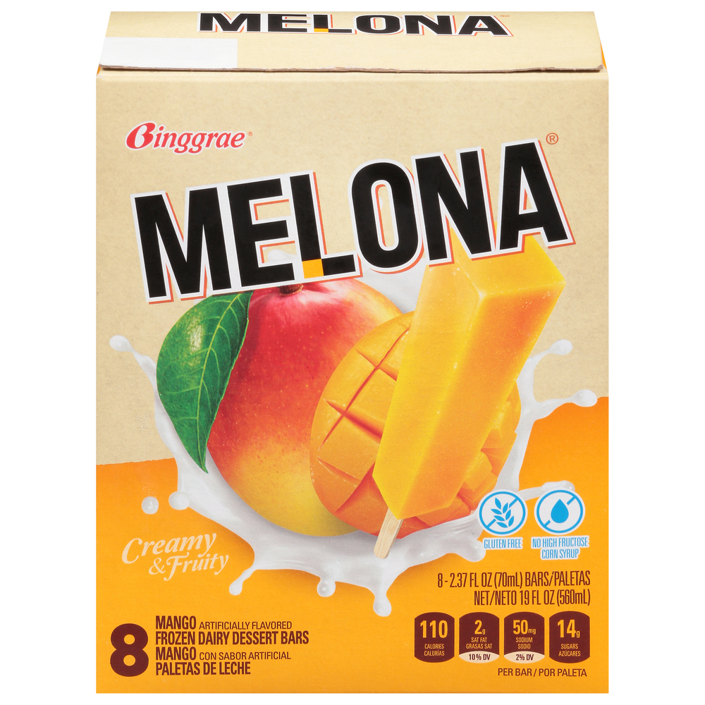 ⭐︎MELON ⭐︎ Melona Frozen Dairy Dessert Bars, Mango