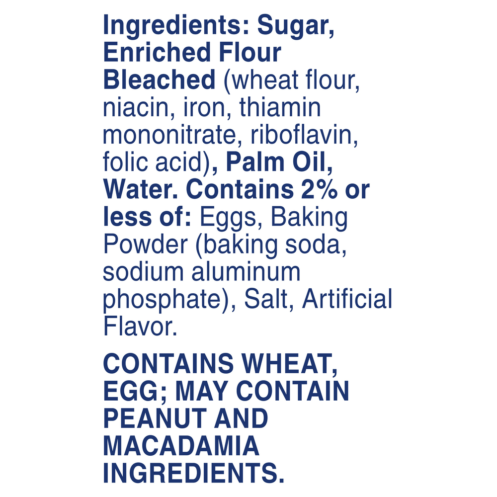 Pillsbury Cookie Dough Sugar Cookie Ingredients