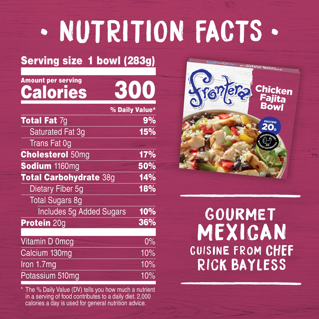 Frontera Fajita Bowl, ChickenNutritionFacts