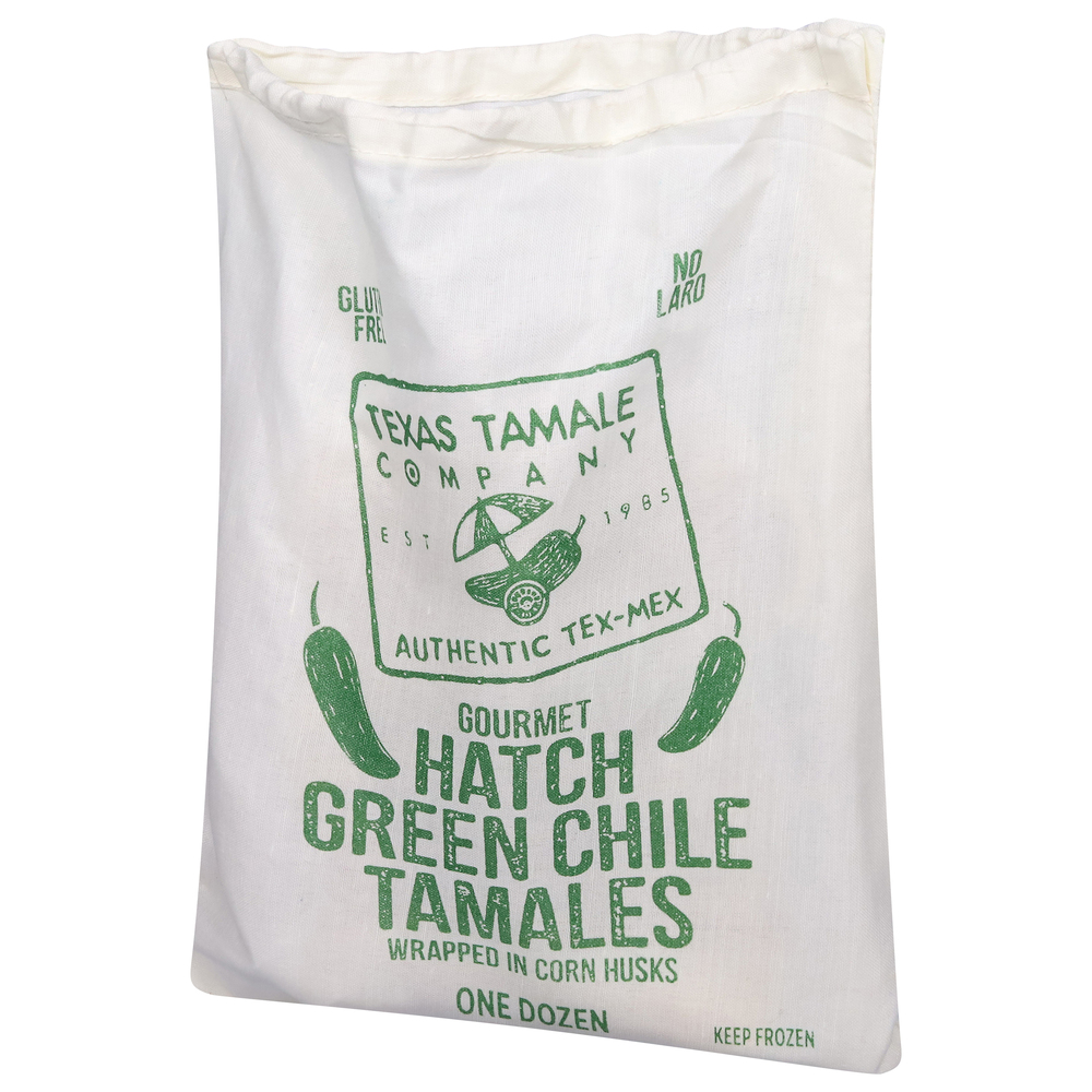 Texas Tamale Tamales, Gourmet, Hatch Green ChileFrontRightElevated