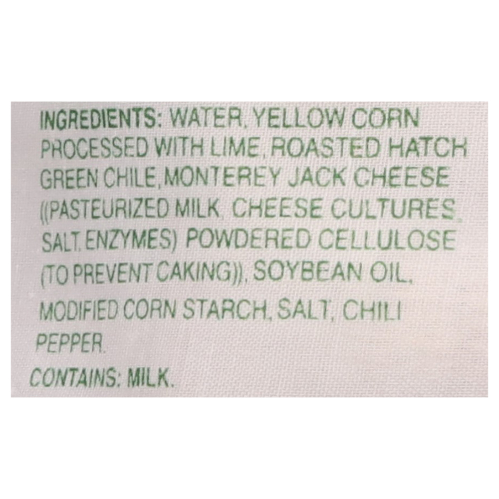 Texas Tamale Tamales, Gourmet, Hatch Green ChileIngredients