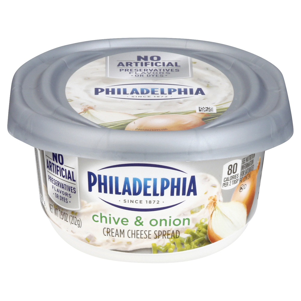 Philadelphia Cream Cheese Spread, Chive & OnionMain