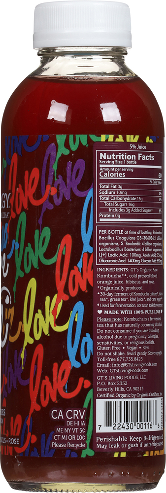 Synergy Artist Series Pure Love Kombucha