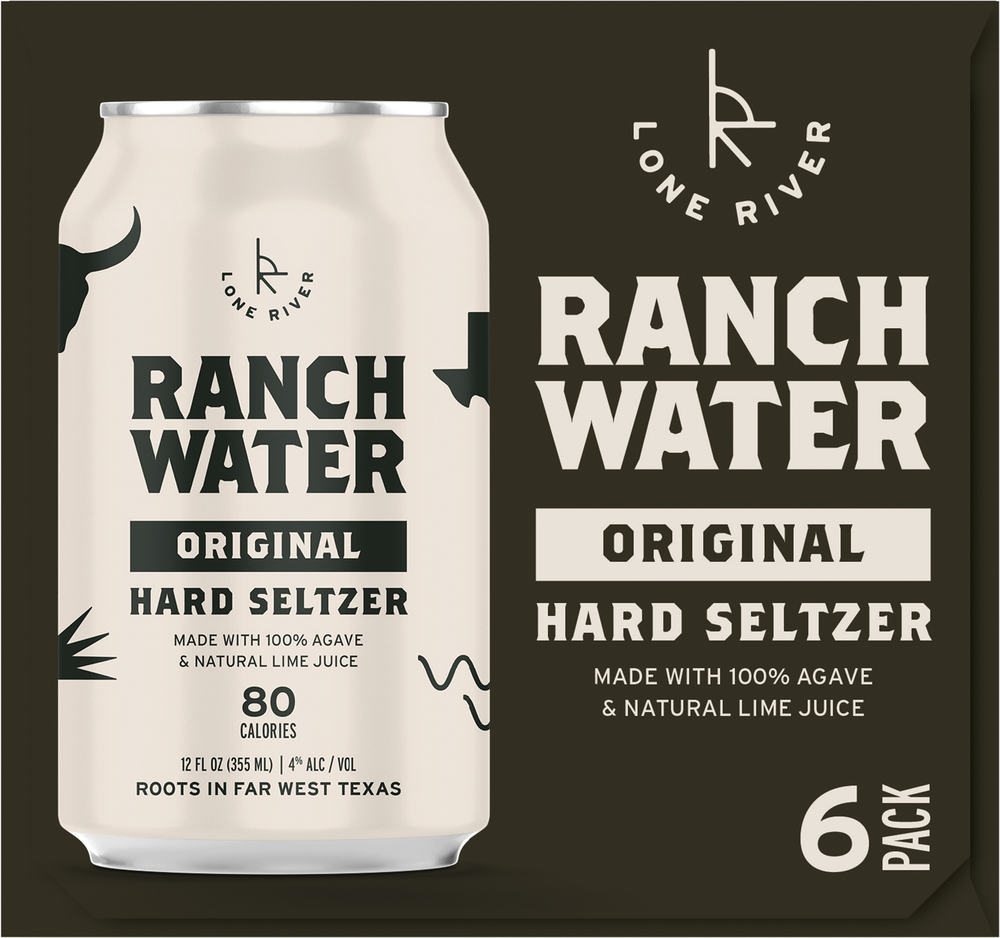Ranch Water Hard Seltzer, Original, 6 Pack-Planogram-Left