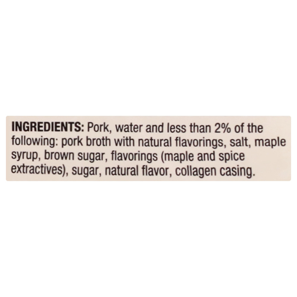 Johnsonville Naturals Breakfast Sausage, MapleIngredients