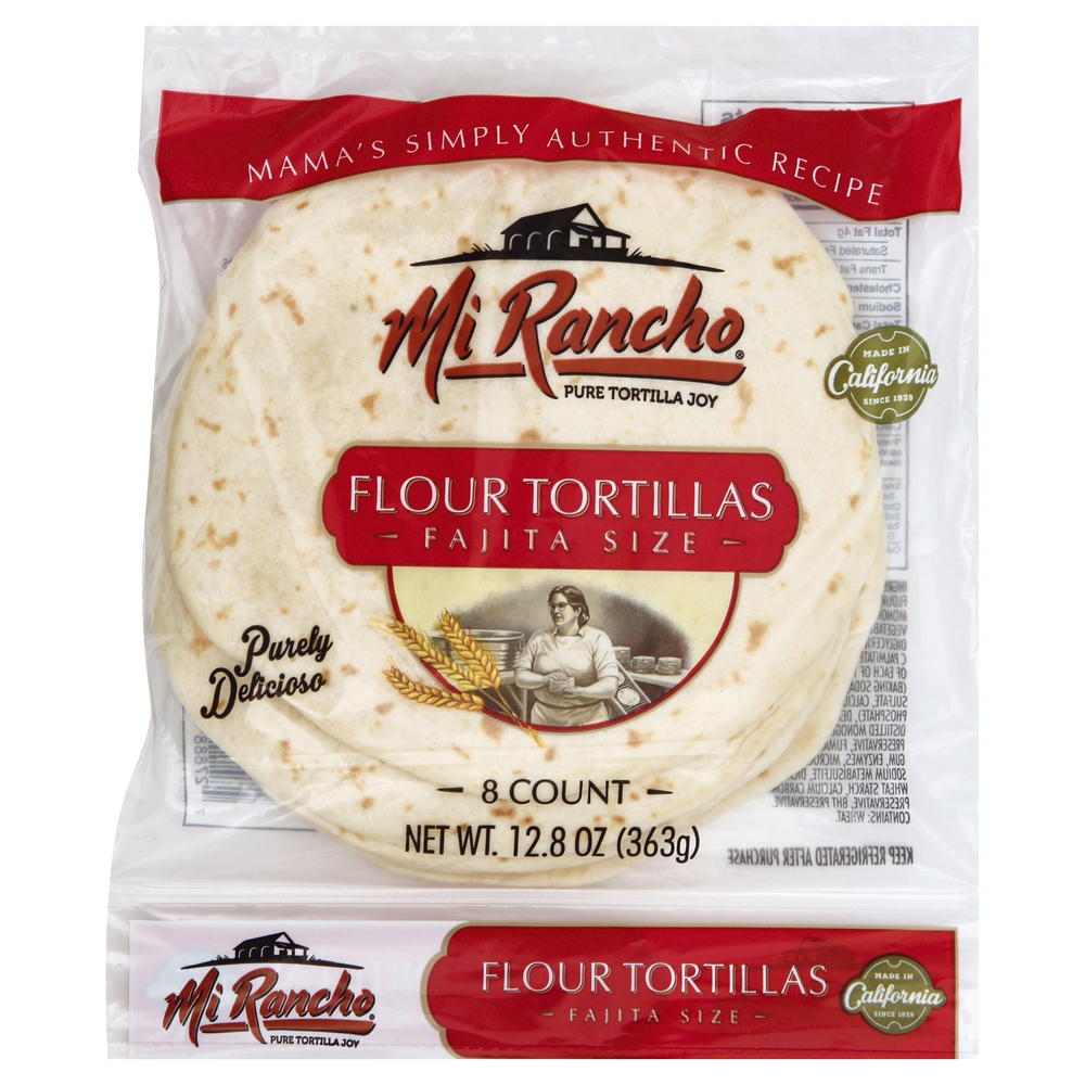 Mi Rancho Tortillas, Flour, Fajita SizeMain