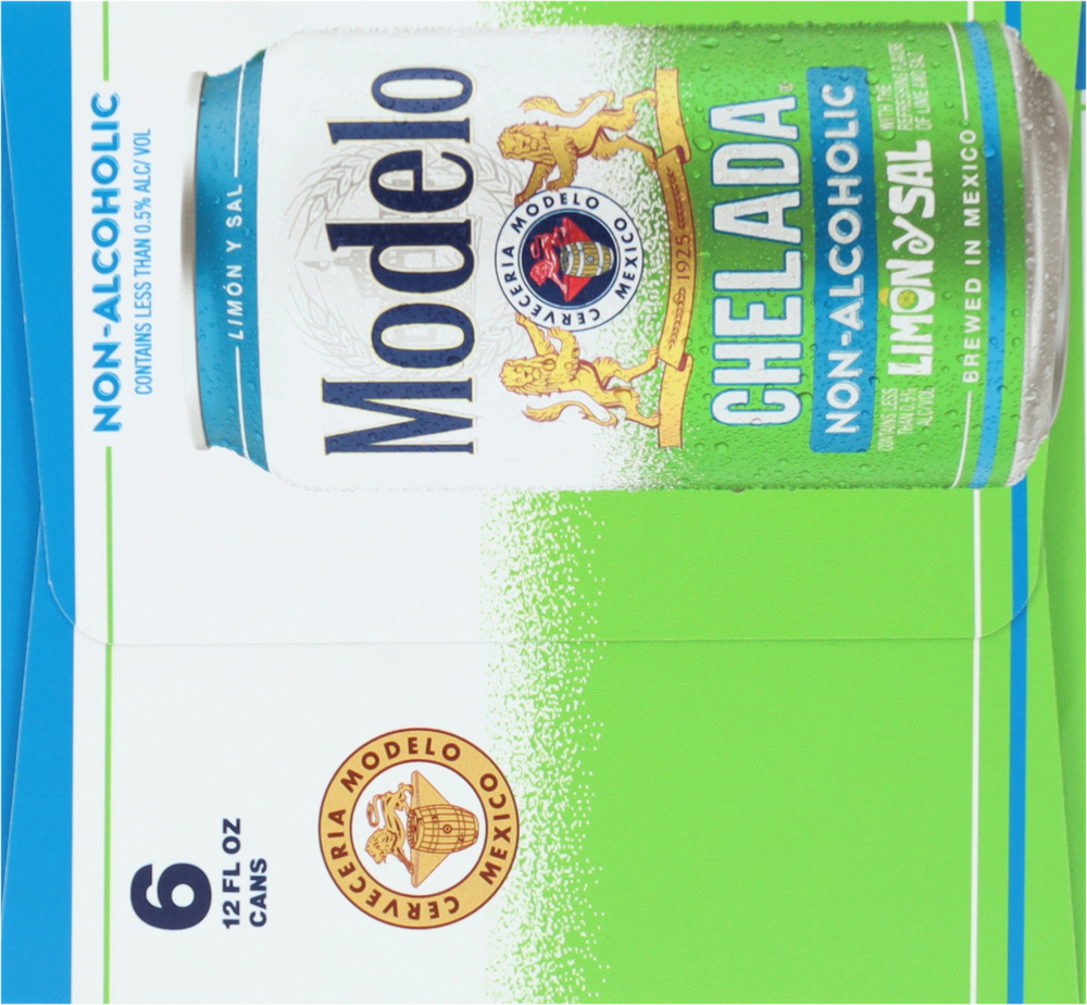 Modella Alcohol Modelo Chelada Non-Alcoholic Limon Y Sal Flavored Beer-Planogram-Left