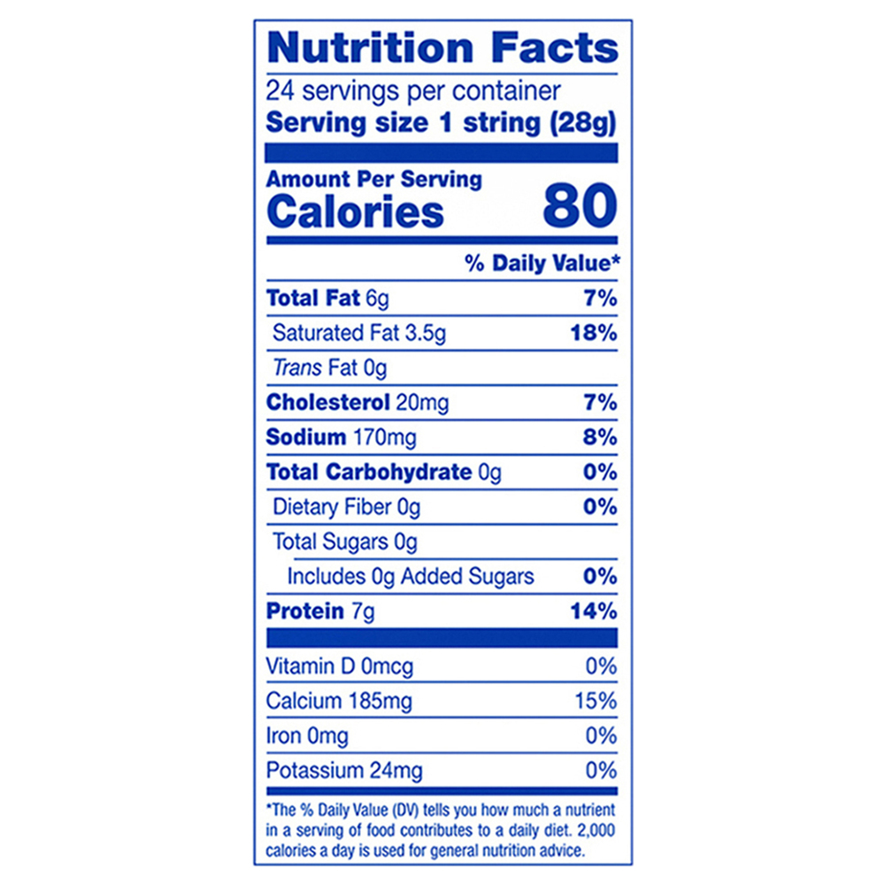 Galbani String Cheese, Mozzarella, Low Moisture Part SkimNutritionFacts