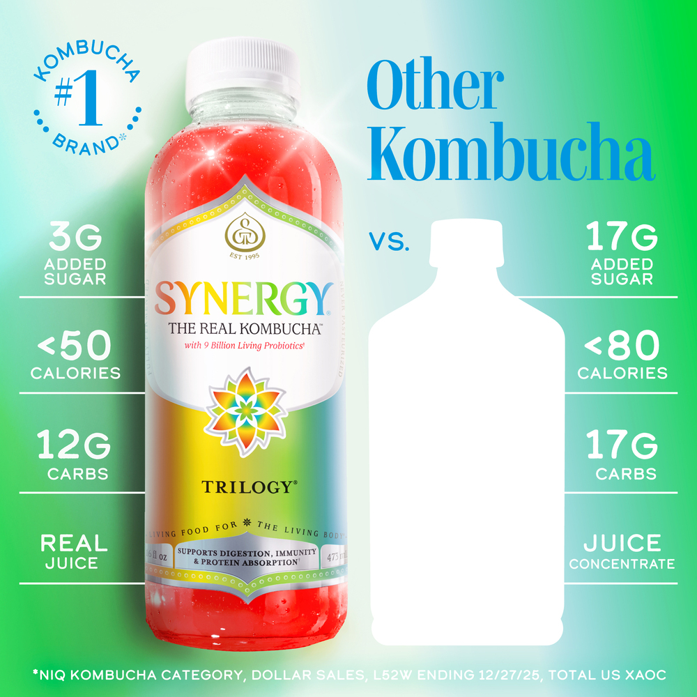GT's Synergy Kombucha, Raw, Trilogy