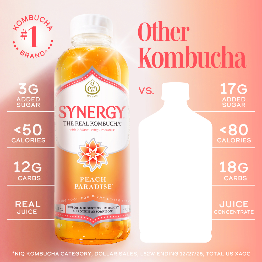 Synergy Synergy Peach Paradise Kombucha