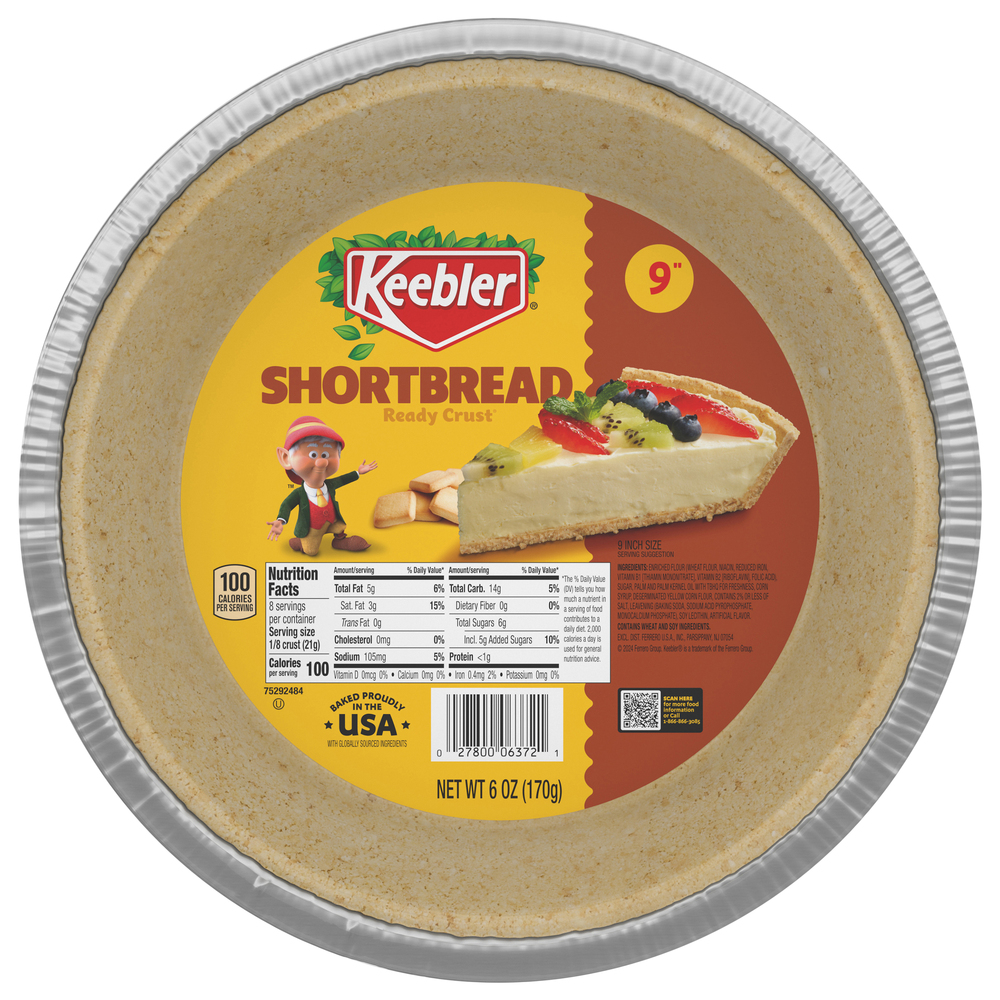 Keebler Ready Crust Ready Crust, Shortbread, 9 Inch Size-Main