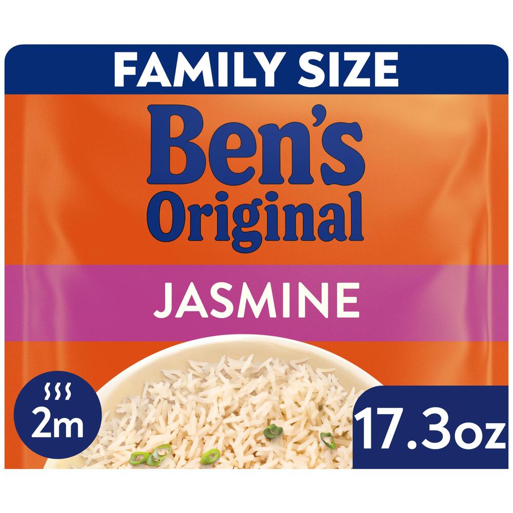 Ben's Original Ready Rice Rice, Jasmine, Family Size