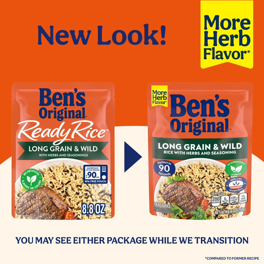 Ben's Original Ready Rice Rice, Long Grain & Wild-Lifestyle