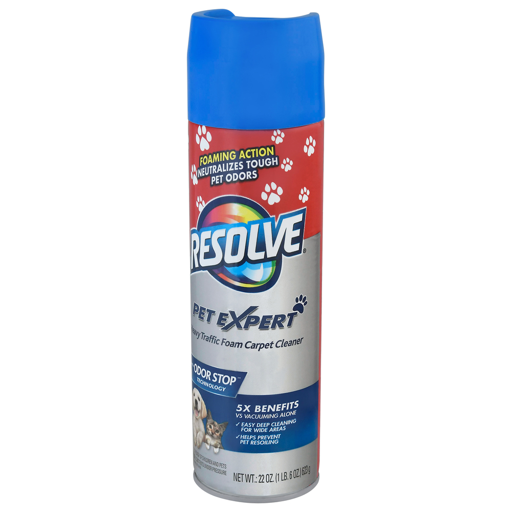 Resolve Pet Expert Foam Carpet Cleaner, Heavy TrafficFrontRightElevated
