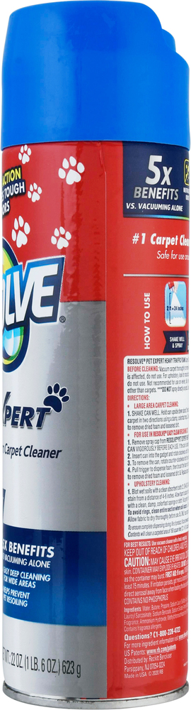 Resolve Pet Expert Foam Carpet Cleaner Heavy Traffic