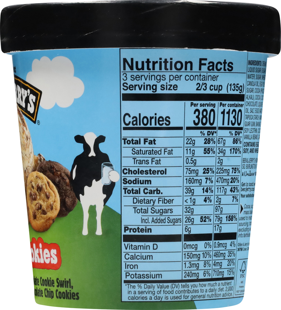 Ben & Jerry's Milk & Cookies Ice Cream