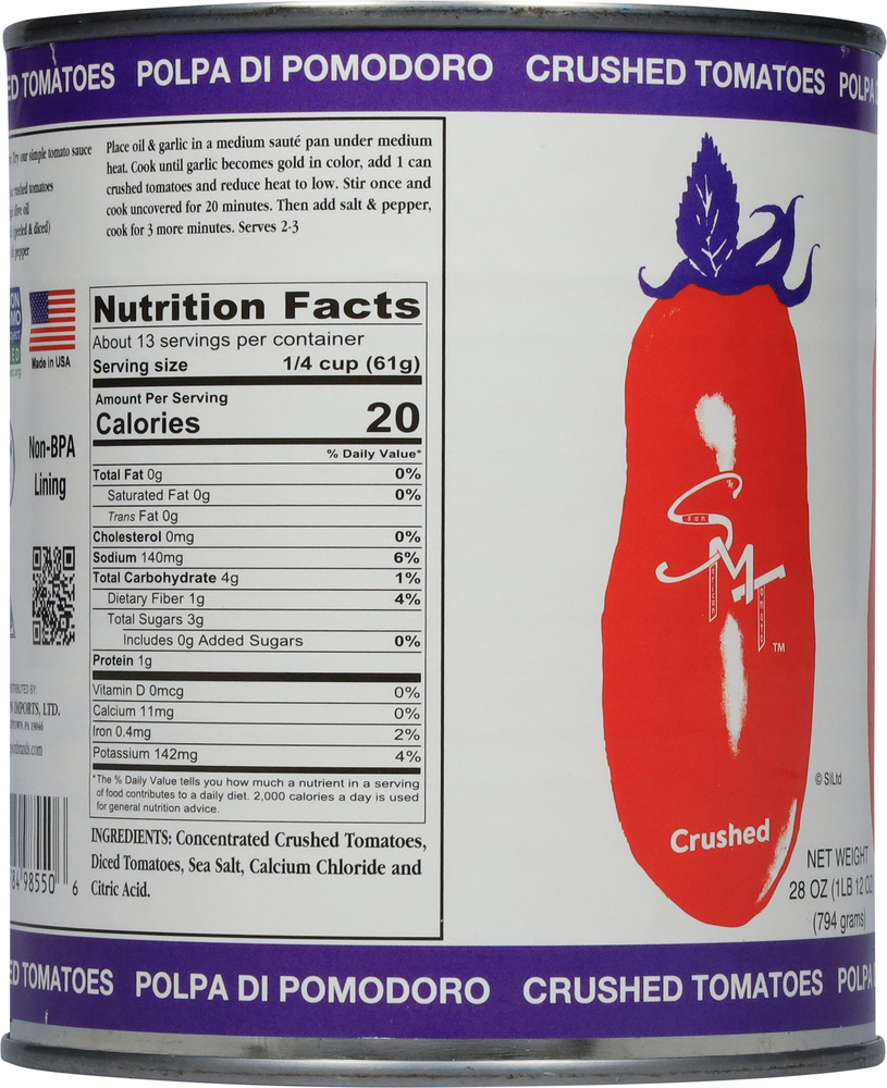 San Marzano Tomatoes, CrushedPlanogramLeft