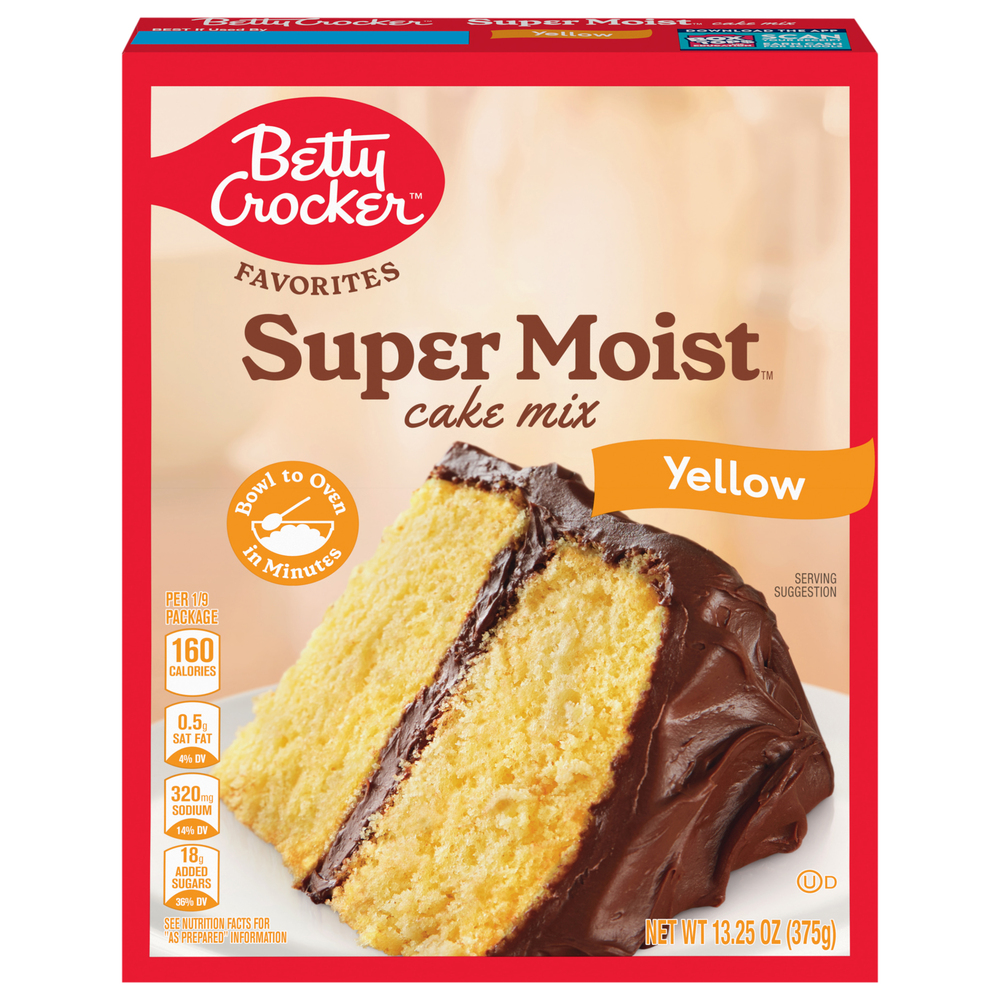 Betty Crocker Super Moist Cake Mix, YellowMain