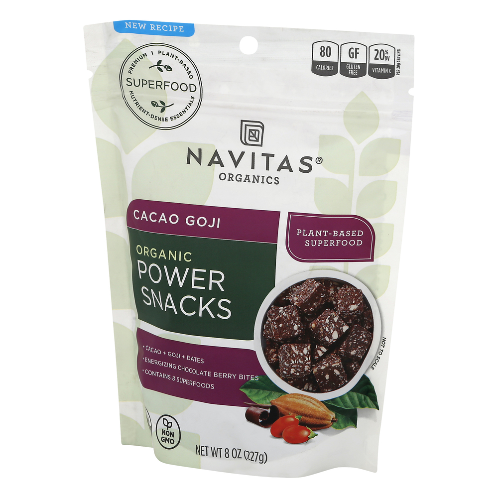 Navitas Power Snacks, Organic, Cacao Goji