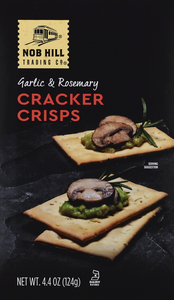 Nob Hill Trading Co. Garlic & Rosemary Cracker CrispsPlanogramBack