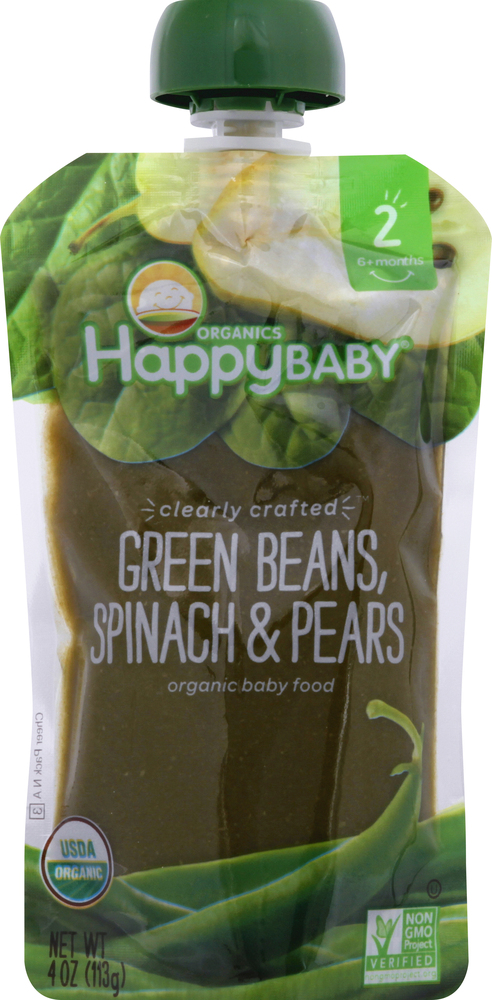 Happy Baby Organics Organic Baby Food Bananas Raspberries Oats