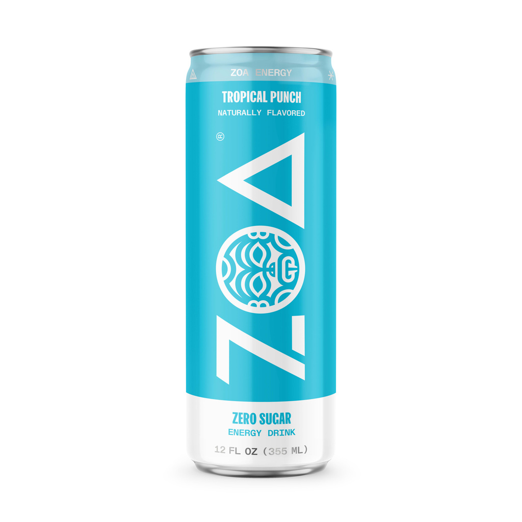 Zoa Energy Drink, Zero Sugar, Tropical Punch