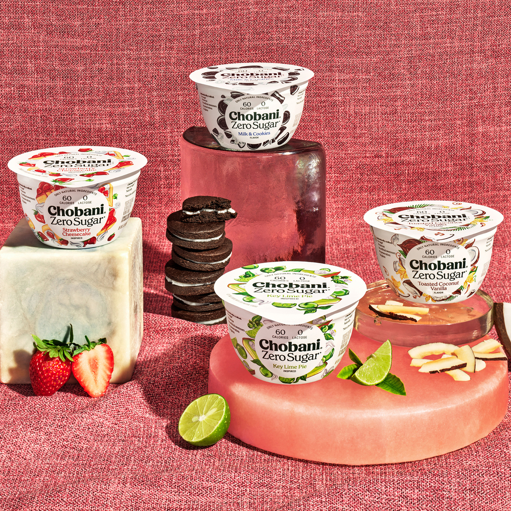 Chobani Non-Fat Pomegranate on the Bottom Greek Yogurt Zero Sugar