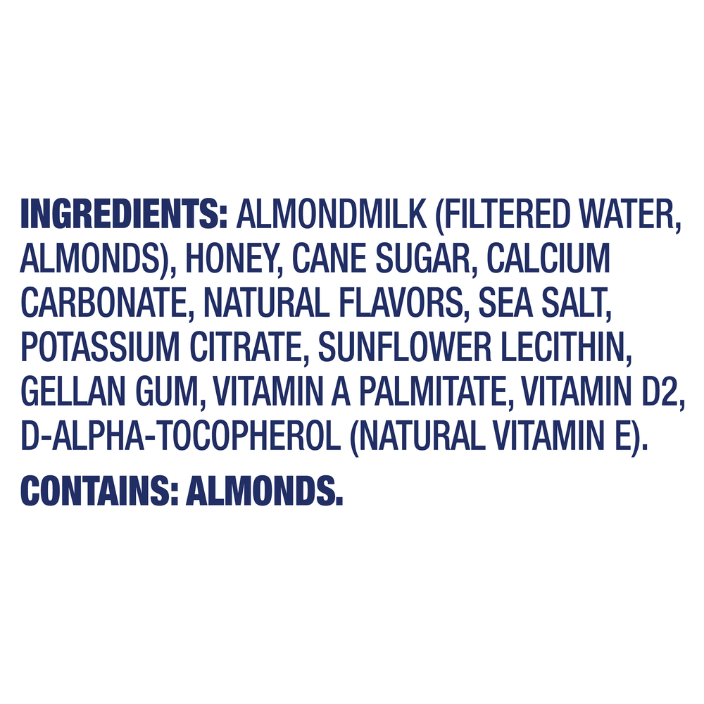 Almond Breeze Almondmilk, Vanilla, Hint of HoneyIngredients