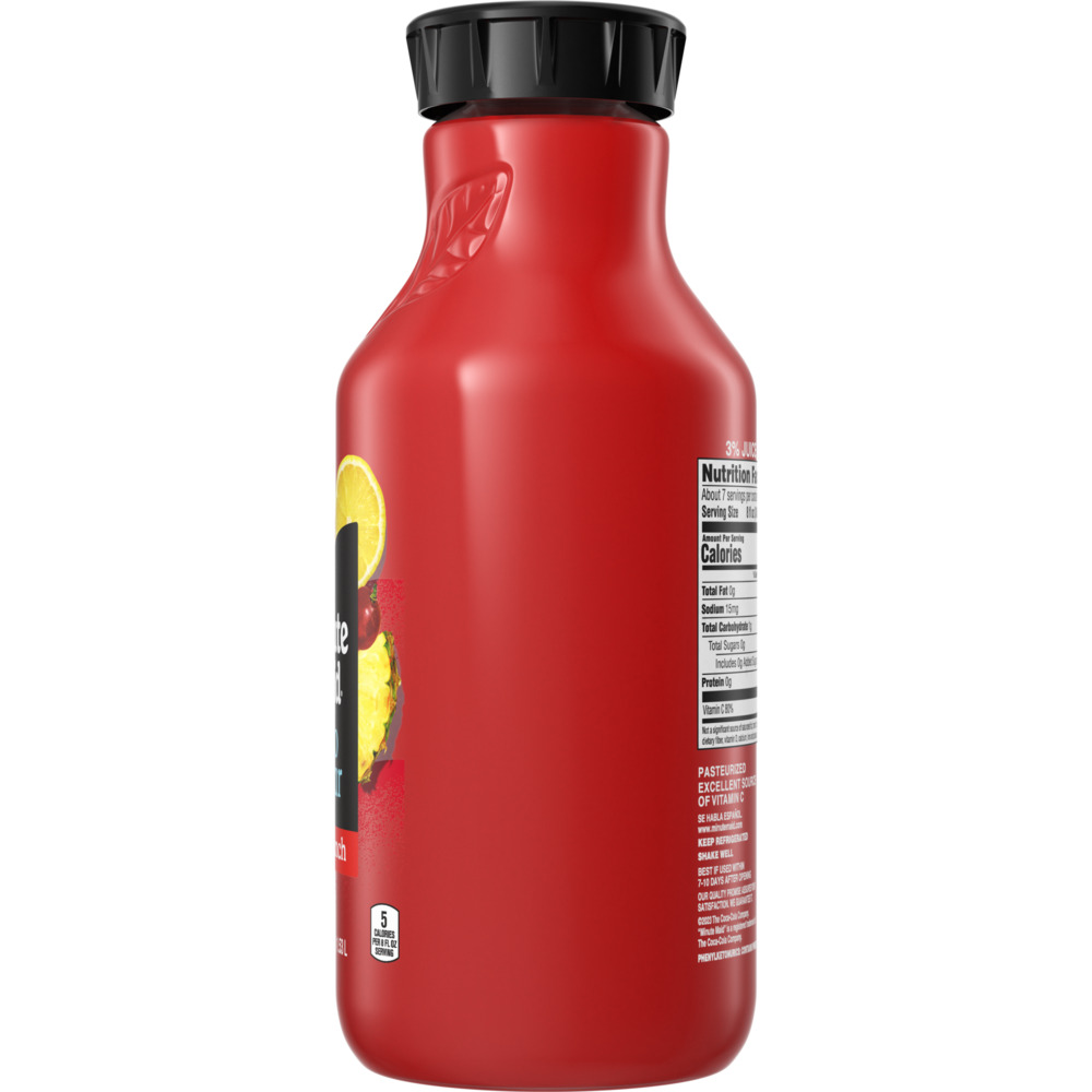 Minute maid sugar fruit punch bottle planogram right