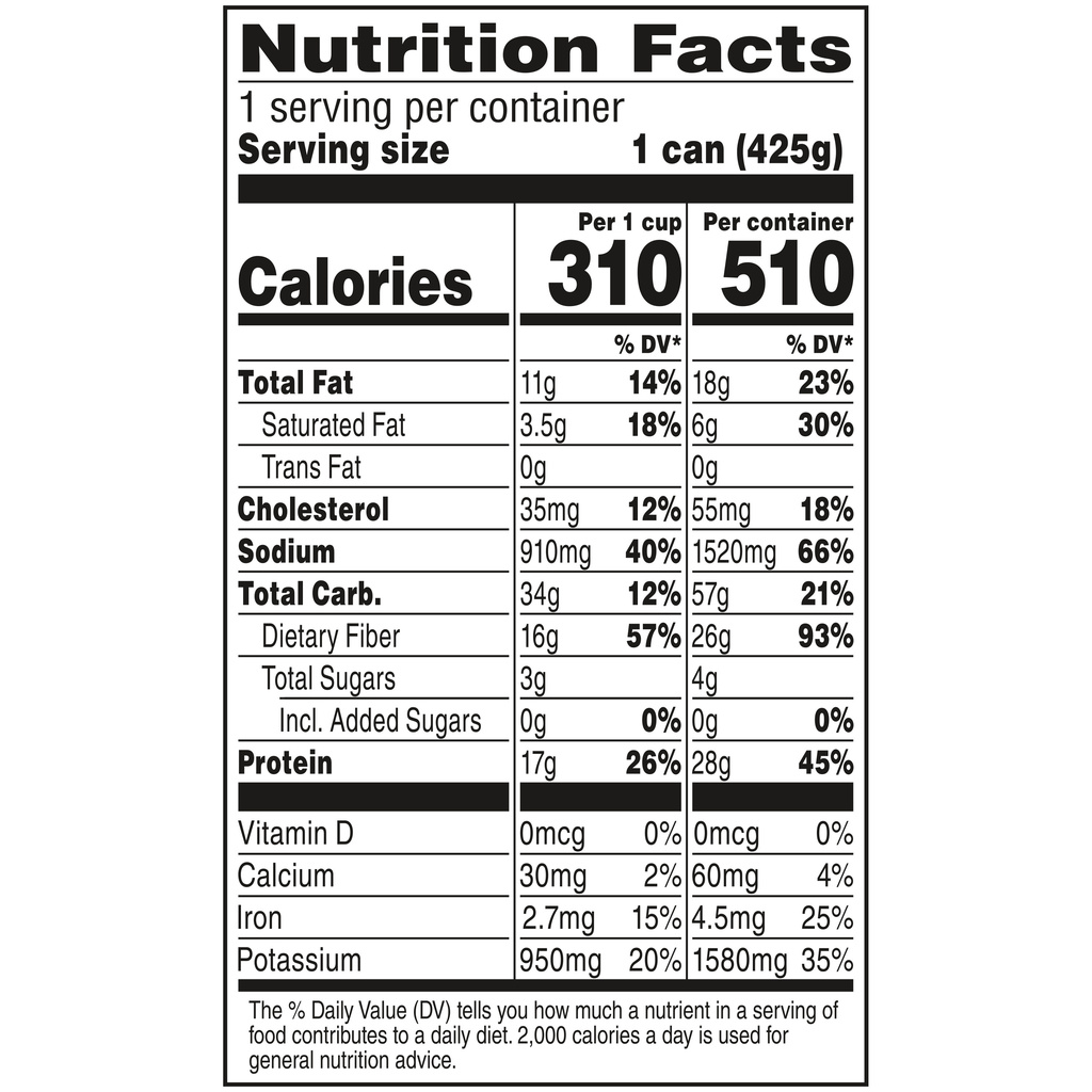 Dennison's Chili, OriginalNutritionFacts