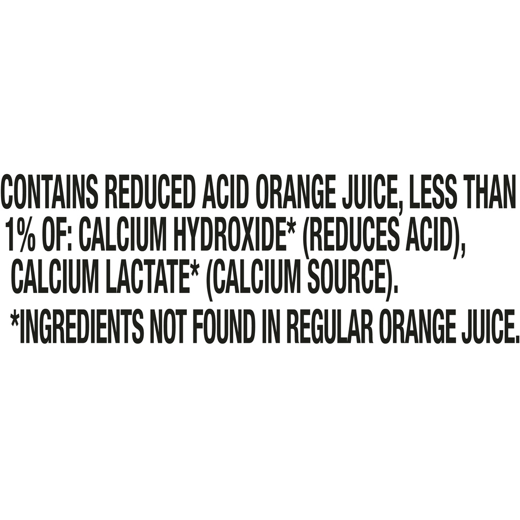 Simply Orange Juice, Low Acid, Pulp FreeIngredients