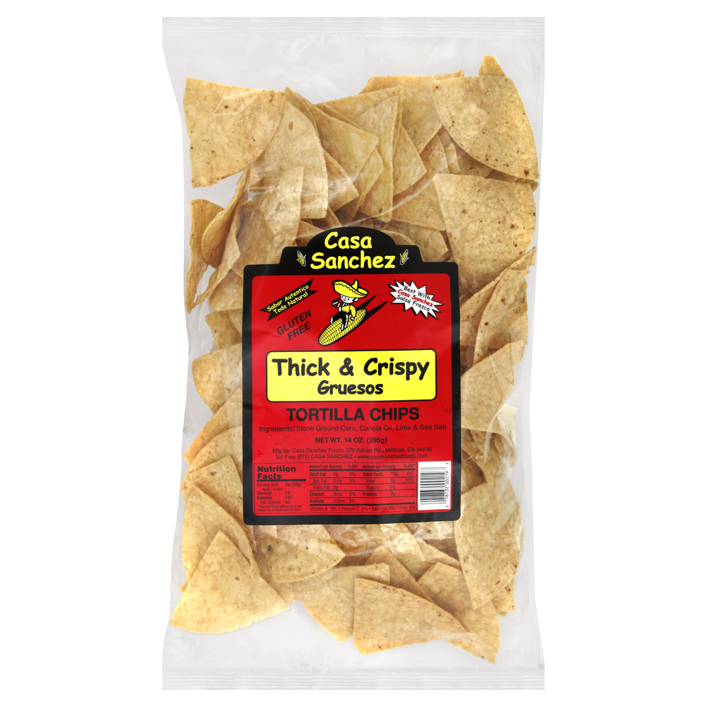 Casa Sanchez Tortilla Chips, Thick & CrispyMain
